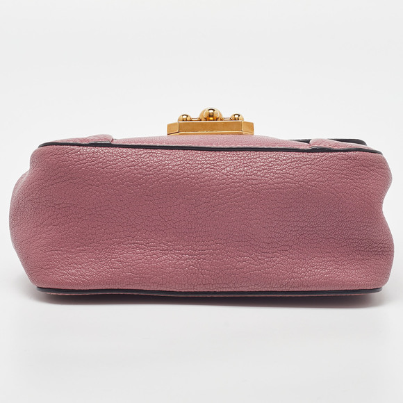 CHLOE Pink Leather Small Elsie Shoulder Bag - Picture 7 of 8